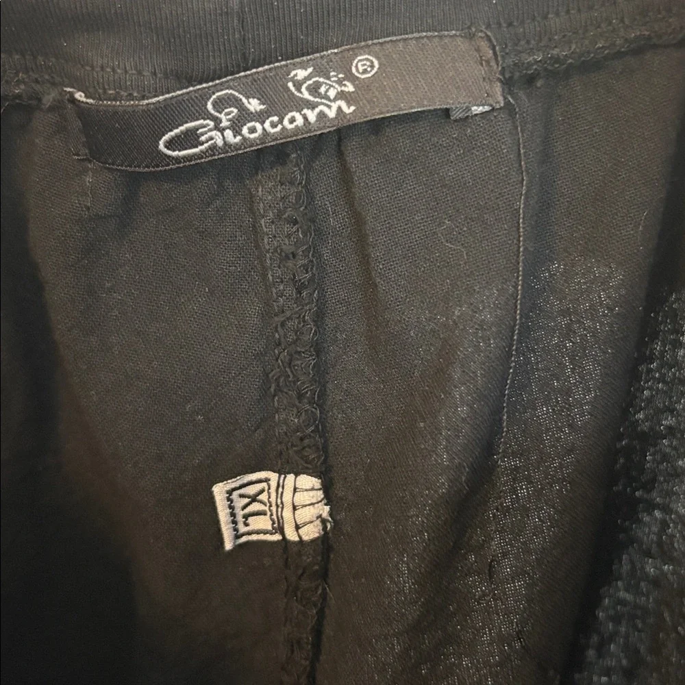 Black Tiered Wide-Leg Boutique Pants - Picture 2 of 10